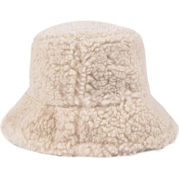 Faux Fur Bucket Hat Fuzzy Warm Sherpa Winter Men Women Teens Unisex main image 4